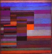 Paul Klee Fire in the Evening oil